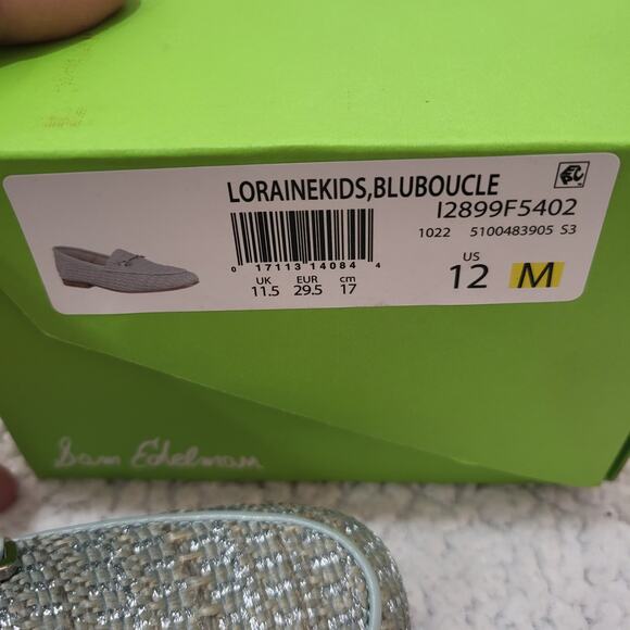NEW Sam Edelman Girls Loraine Mini Loafer Tide Blue Multi size 12 Little Kid - Picture 8 of 8